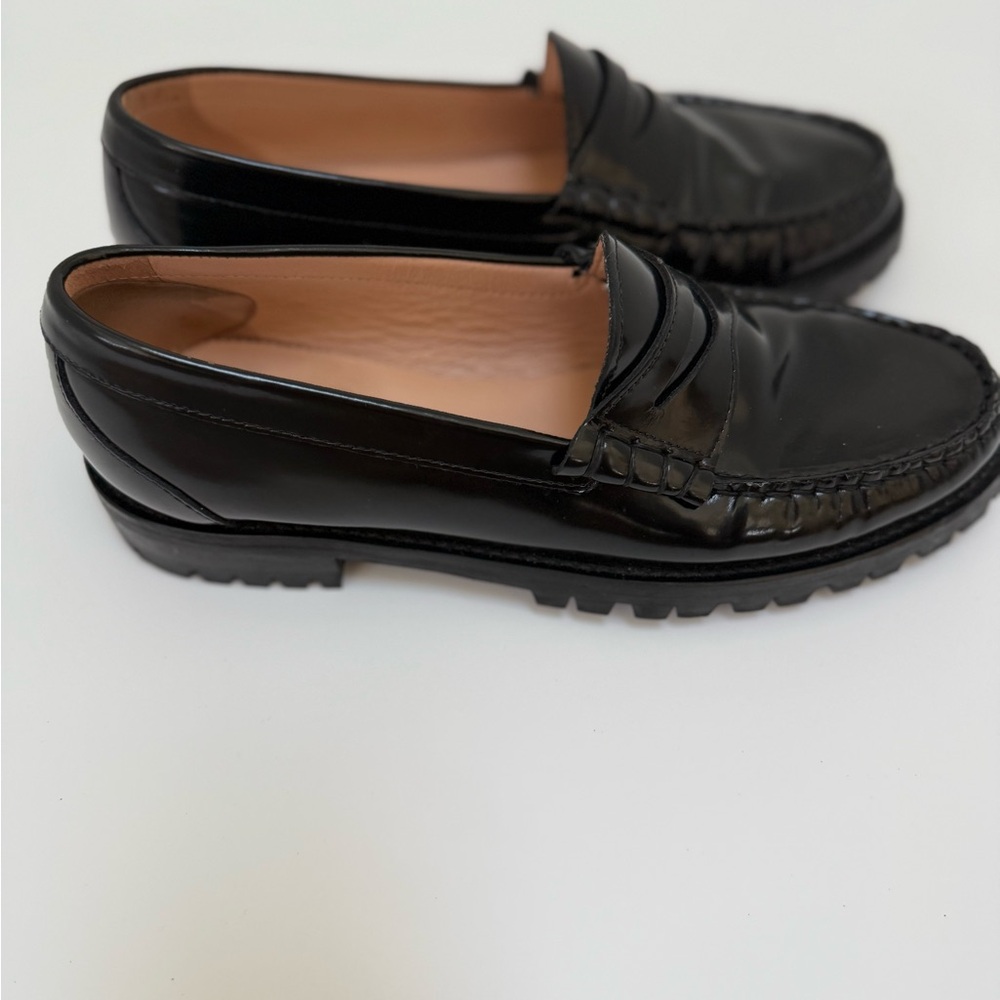 Black Leather Loafers - Picture 3 of 5